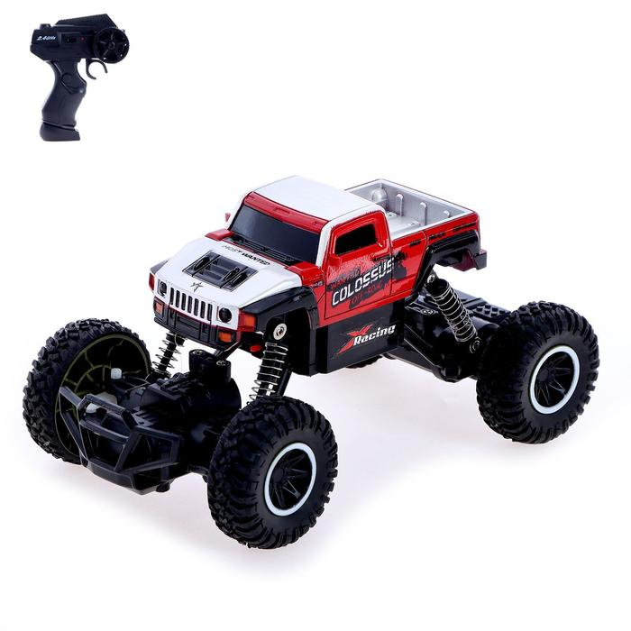 Джип радиоуправляемый «Пикап», работает от аккумулятора, цвет красный Джип радиоуправляемый «Пикап», работает от аккумулятора, цвет красный