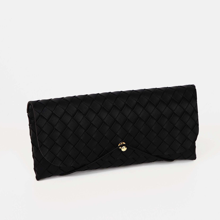 Футляр для очков на резинке, длина 16,8 см, цвет чёрный Футляр для очков на резинке, длина 16,8 см, цвет чёрный