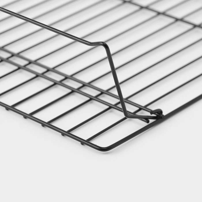 Решётка для глазирования и остывания выпечки 3-х ярусная KONFINETTA, 40,5×25 см, цвет чёрный Решётка для глазирования и остывания выпечки 3-х ярусная KONFINETTA, 40,5×25 см, цвет чёрный