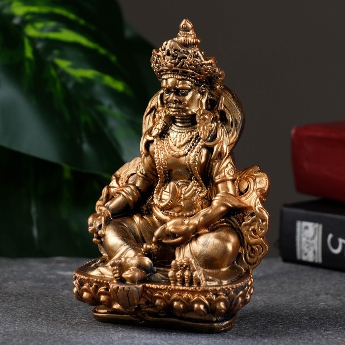 Фигура Фигура "Кубер-бог богатства" бронза, 11х7х6см