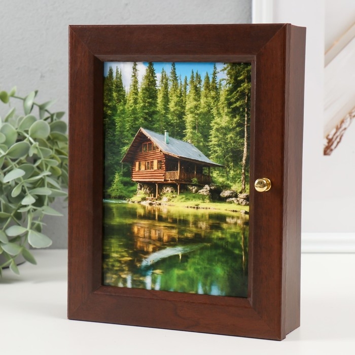 Ключница Ключница "Дом на берегу" 17х22 см орех