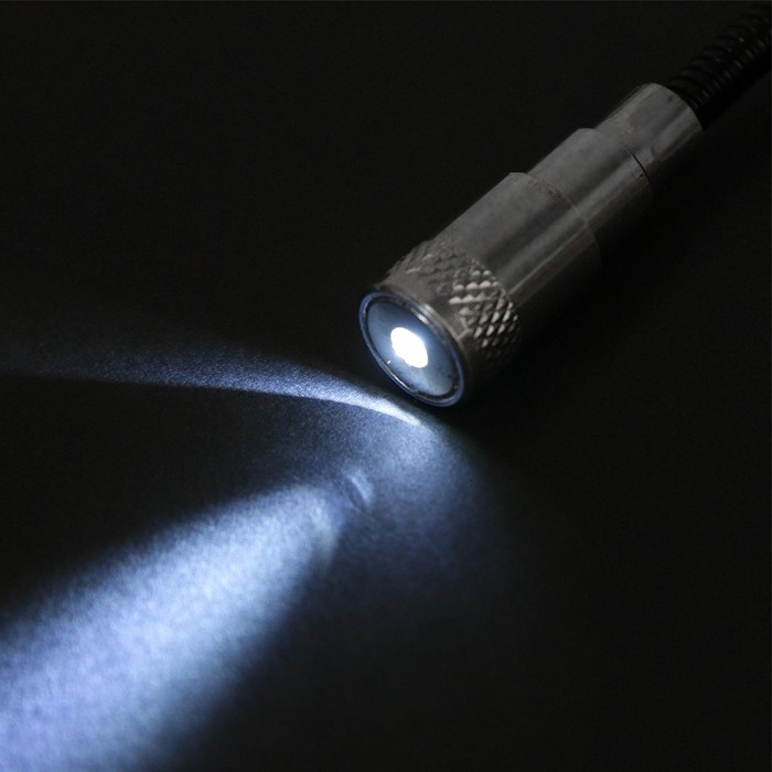 Магнит гибкий ТУНДРА с фонариком, диаметр 17 мм, 590 мм, до 2 кг Магнит гибкий ТУНДРА с фонариком, диаметр 17 мм, 590 мм, до 2 кг