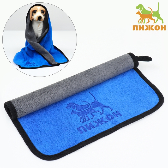 Полотенце для животных супервпитывающее, большое, 50 х 100 см, синее Полотенце для животных супервпитывающее, большое, 50 х 100 см, синее