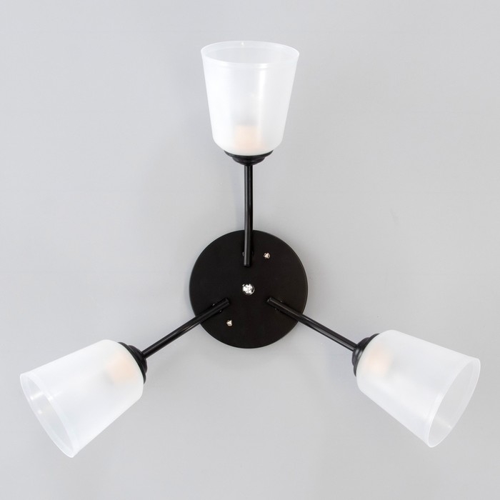 Люстра "Онлайн" (цилиндр) 3х15Вт Е27 МОДЕЛЬ: BR 00231 черный/прозрачный