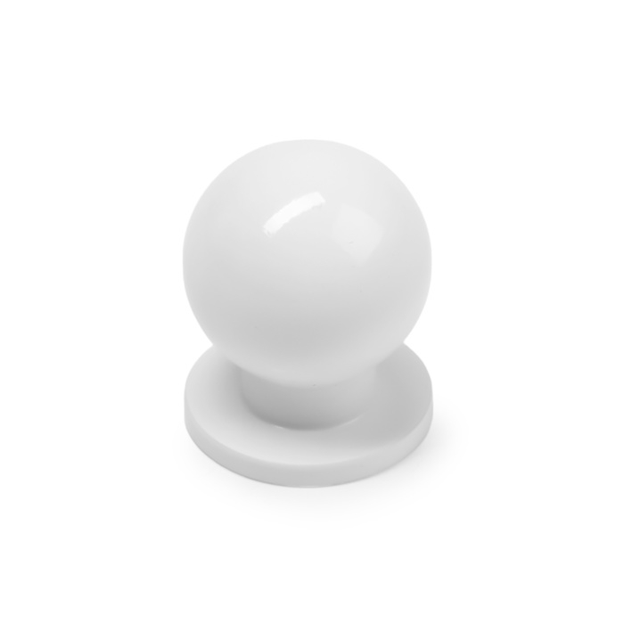 Ручка кнопка CAPPIO RK146, d=25 мм, цвет белый