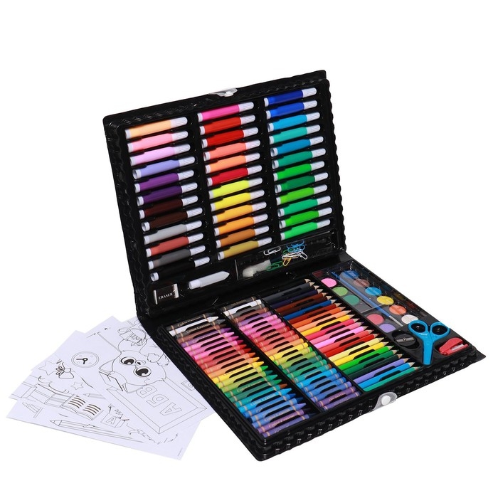 Набор для рисования «Рисуем вместе», 150 предметов Набор для рисования «Рисуем вместе», 150 предметов