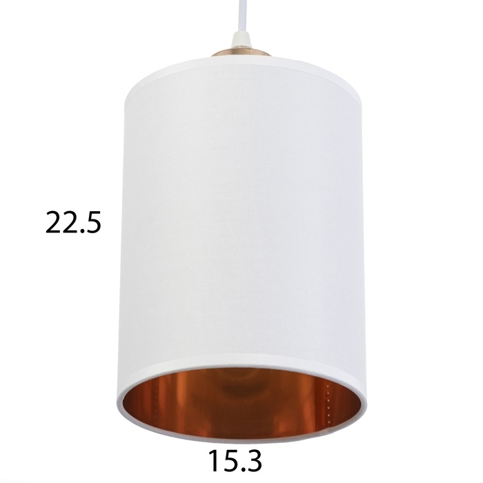 Люстра Люстра "Оазис" 1х60Вт Е27 Белый, золото 15х15х30(100)см