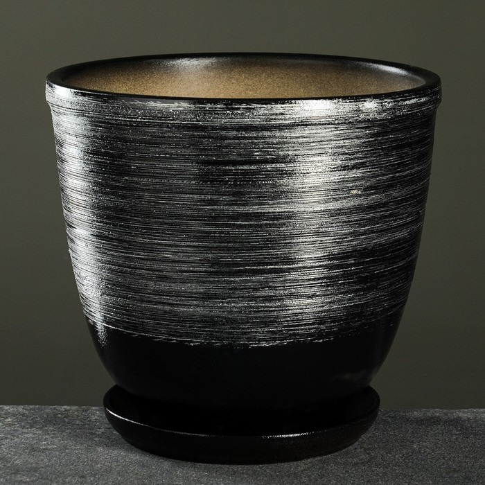 Горшок цветочный  Горшок цветочный "Космос" с поддоном  8л