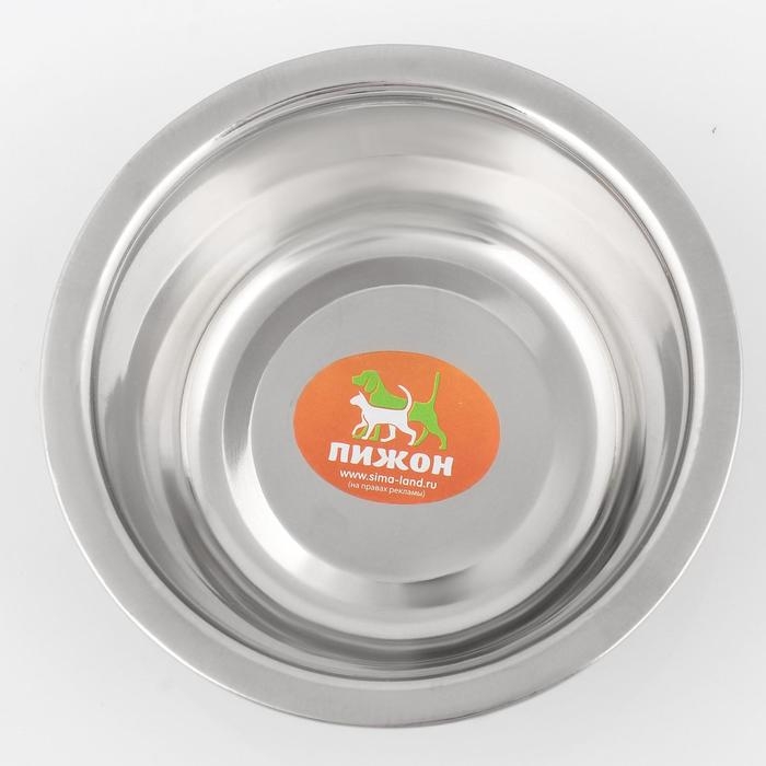 Миска стандартная цветная с принтом, 350 мл, бежевая Миска стандартная цветная с принтом, 350 мл, бежевая