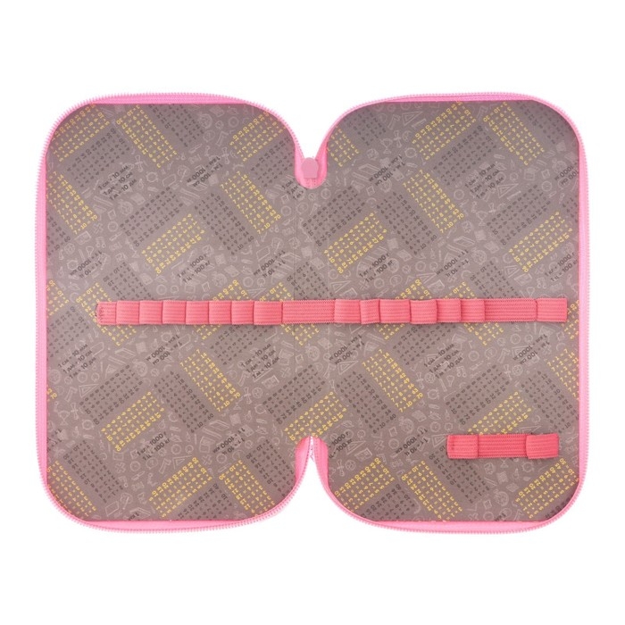 Пенал 2 секции, 125 х 205 х 40 мм, Calligrata 30П26/2 Пенал 2 секции, 125 х 205 х 40 мм, Calligrata 30П26/2 "Кот в цветах", ламинированный картон