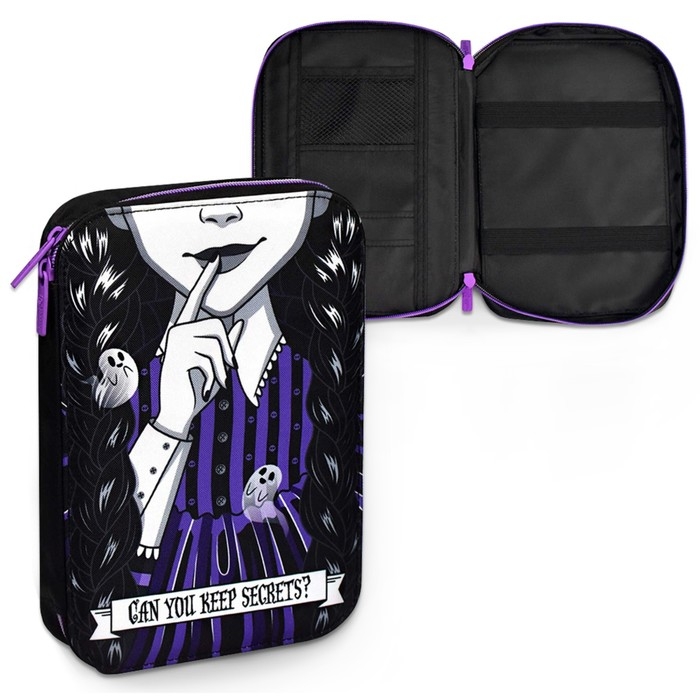 Пенал-футляр мягкий 165 х 235 х 30 мм, текстильный, Феникс Пенал-футляр мягкий 165 х 235 х 30 мм, текстильный, Феникс "Милая готика" 64994