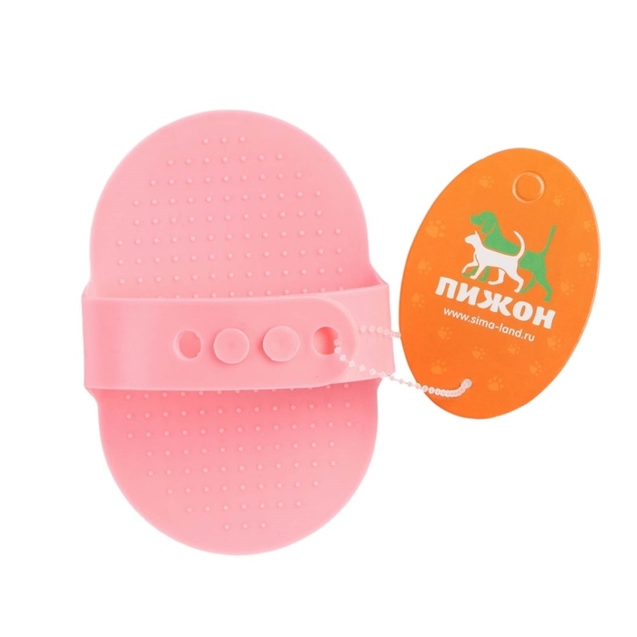 Щётка-наладонник, 12,2 х 8 см, розовая Щётка-наладонник, 12,2 х 8 см, розовая