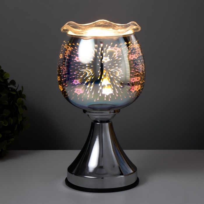 Аромасветильник сенсорный Аромасветильник сенсорный "Ночка" G9 40Вт хром 10х10х20 см RISALUX