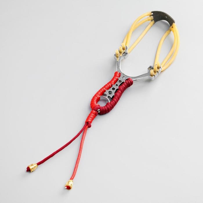 Рогатка металлическая Рогатка металлическая "Настроение" в текстильной оплётке, 14 см, микс