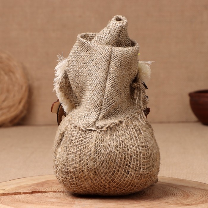 Оберег-домовой Оберег-домовой "Васек на мешковине, с самоваром и подковой",МИКС 25х20х17 см