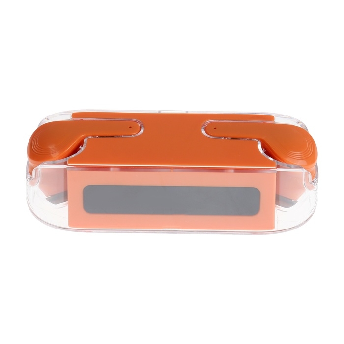 Наушники беспроводные KM12, TWS, вкладыши, BT 5.0, 30/200 мАч, прозрачные, оранжевые