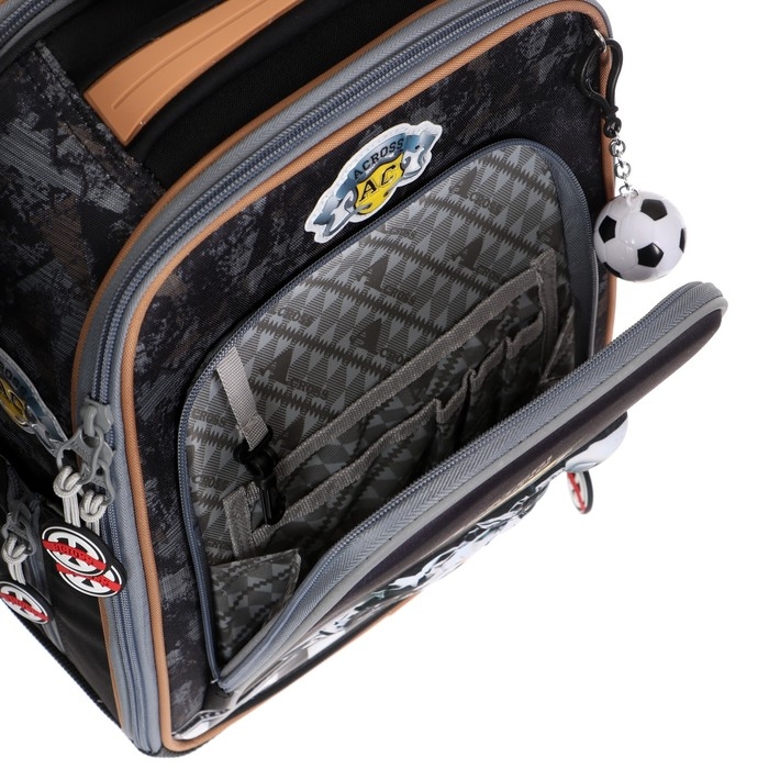 Рюкзак каркасный 35 х 26 х 14 см, Across HK22, наполнение: мешок, пенал, синий HK22-4 Рюкзак каркасный 35 х 26 х 14 см, Across HK22, наполнение: мешок, пенал, синий HK22-4