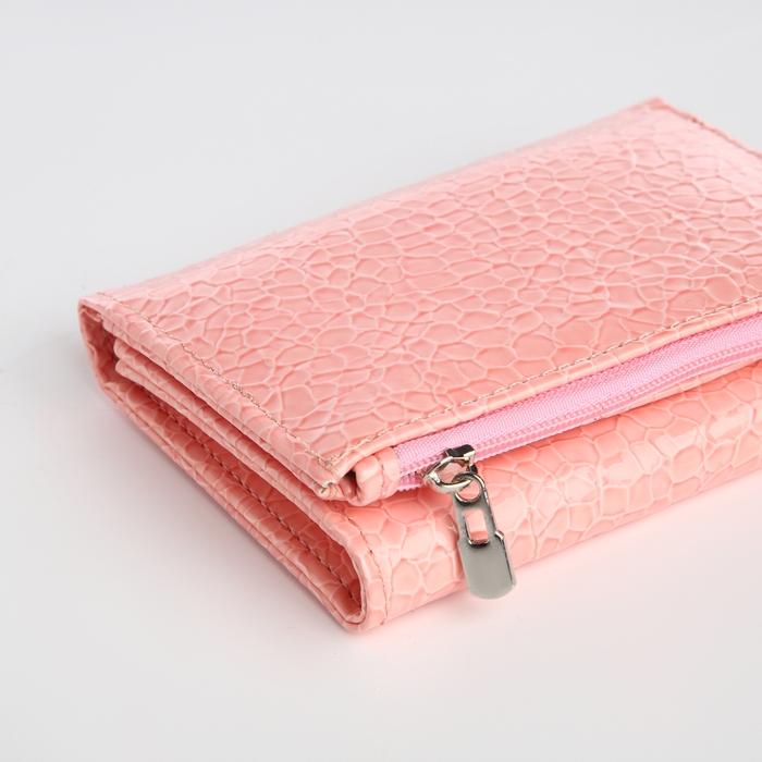 Кошелёк женский на магните, цвет розовый Кошелёк женский на магните, цвет розовый