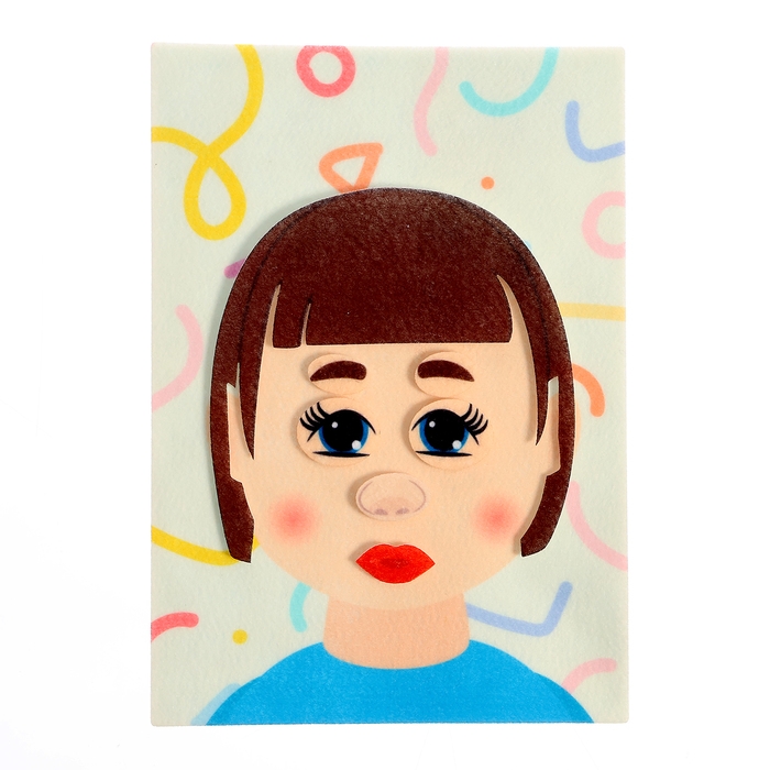 Игра — конструктор «Собери портрет», 51 деталь