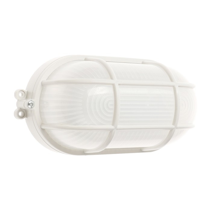 Светильник ЖКХ светодиодный, 6 Вт, IP54, 6500К, 220В, овал, пластик, белый Светильник ЖКХ светодиодный, 6 Вт, IP54, 6500К, 220В, овал, пластик, белый