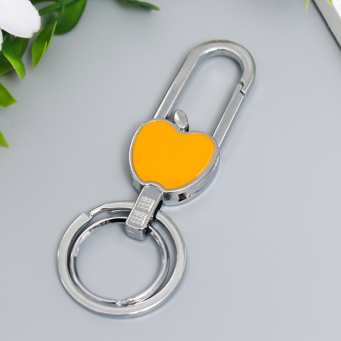 Брелок металл  Брелок металл "Карабин. Яблочко" МИКС 3х0,6х8,5 см