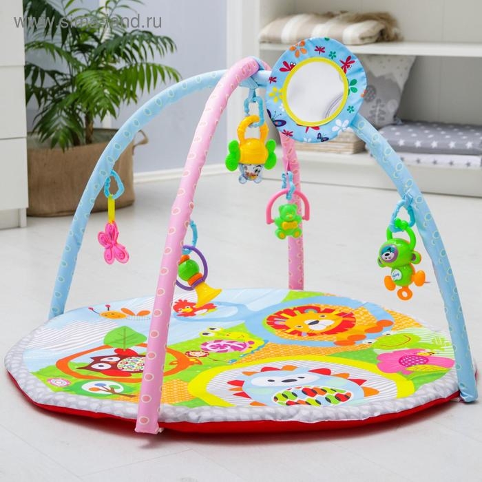 Развивающий коврик с дугами «Ежик и друзья», 85x85 см. Развивающий коврик с дугами «Ежик и друзья», 85x85 см.