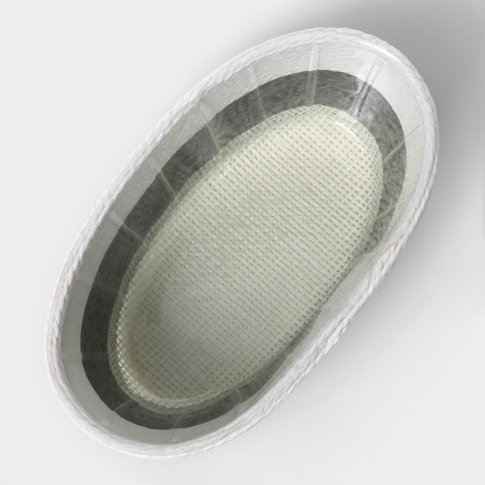 Кашпо для цветов плетёное «Бантик», 19,5×12×8,5 см, овал, цвет МИКС Кашпо для цветов плетёное «Бантик», 19,5×12×8,5 см, овал, цвет МИКС