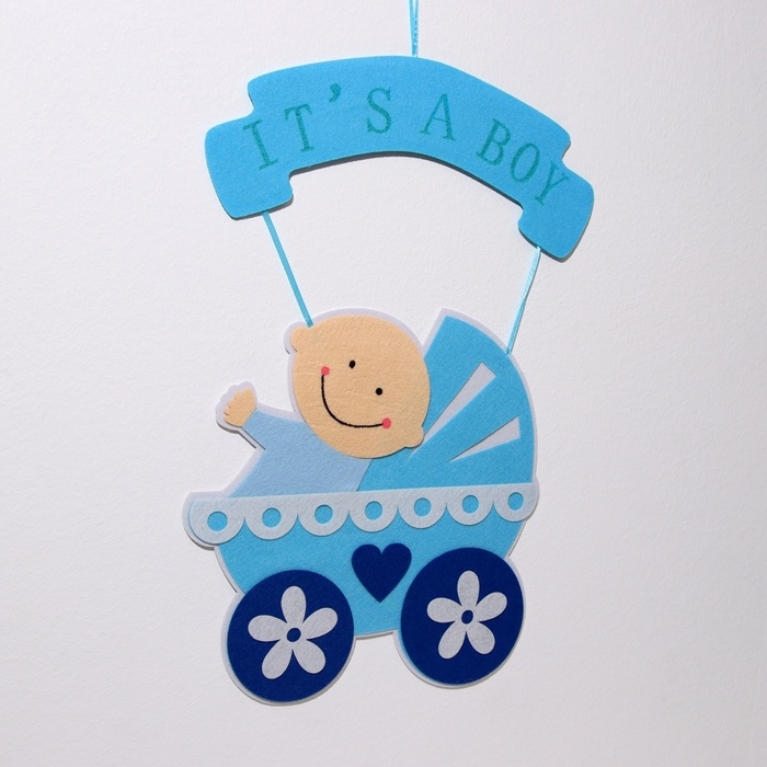 Декоративное украшение (подвеска)  Декоративное украшение (подвеска) "IT'S A BOY" 32х32х43 см