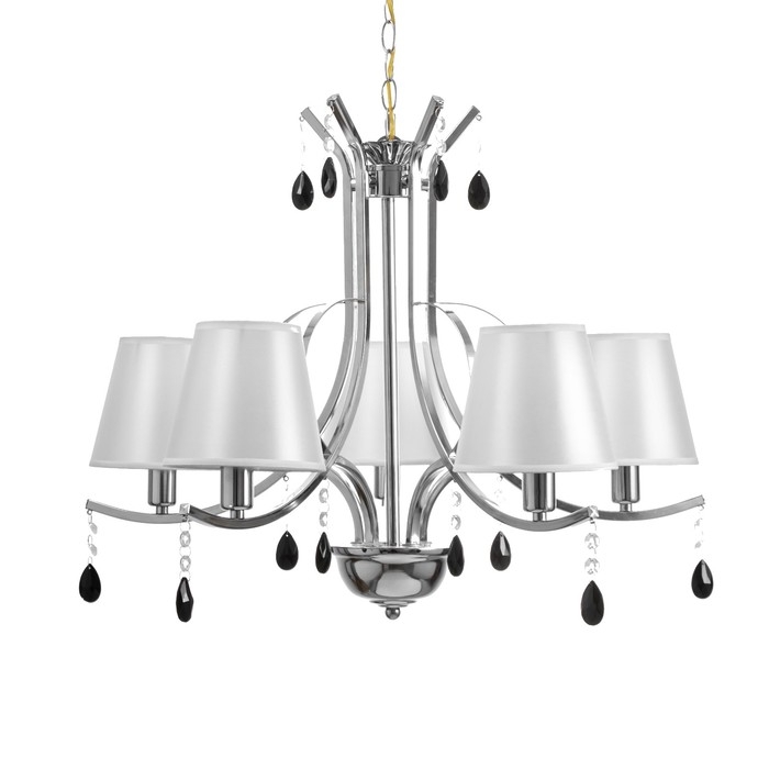 Люстра Люстра "Джорди" 5хЕ27 40Вт хром 70х70х55-75 см