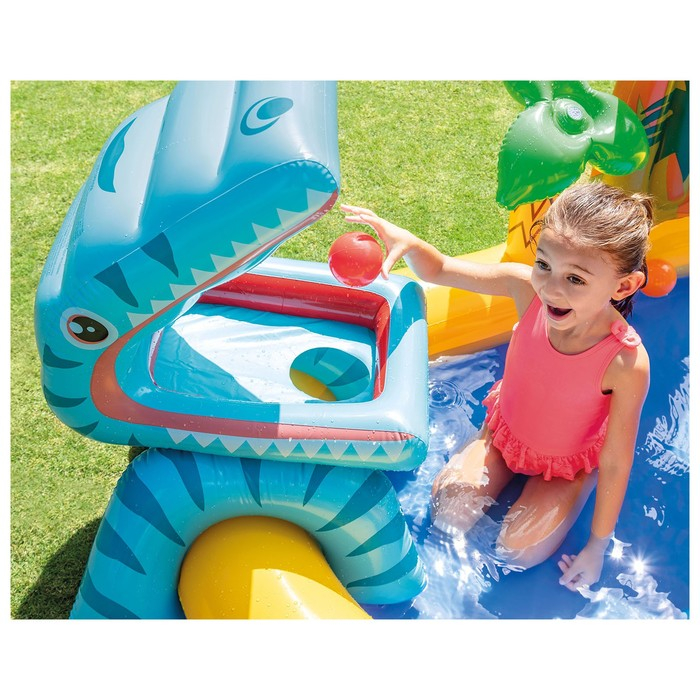 Игровой центр «Динозавр», с распылителем, 249 х 191 х 109 см, от 2 лет, 57444NP INTEX Игровой центр «Динозавр», с распылителем, 249 х 191 х 109 см, от 2 лет, 57444NP INTEX