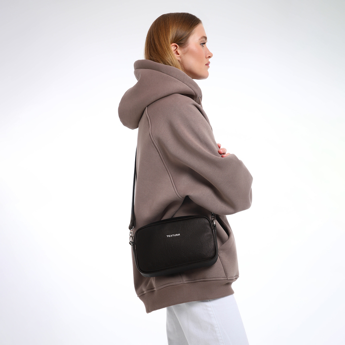 Сумка женская через плечо TEXTURA, маленький размер, цвет коричневый Сумка женская через плечо TEXTURA, маленький размер, цвет коричневый