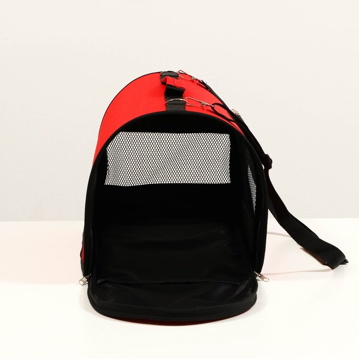 Сумка - переноска для животных, 2 входа, 46 х 28,5 х 30 см, красная Сумка - переноска для животных, 2 входа, 46 х 28,5 х 30 см, красная