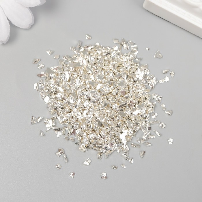 Декор стекло Декор стекло "Слюда серебро" 20 гр