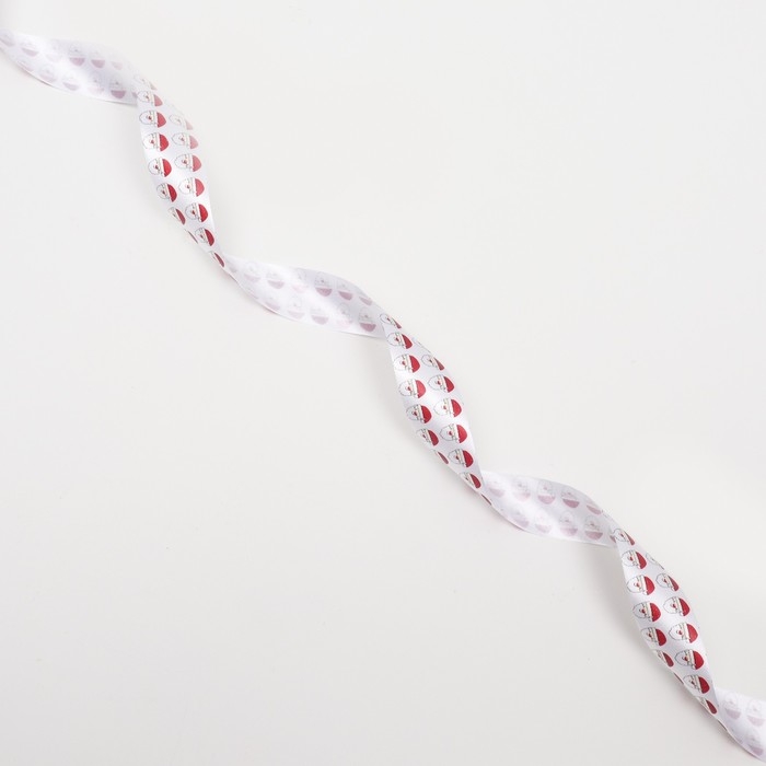 Новый год. Лента для декора и подарков, Дед Мороз, 2 см х 45 м Новый год. Лента для декора и подарков, Дед Мороз, 2 см х 45 м