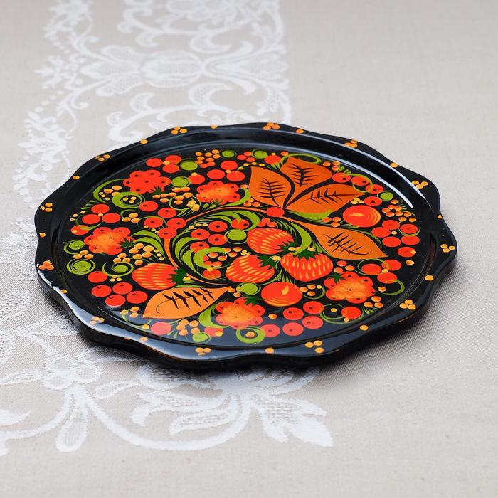 Тарелка «Лимонница», хохлома, 20 см Тарелка «Лимонница», хохлома, 20 см