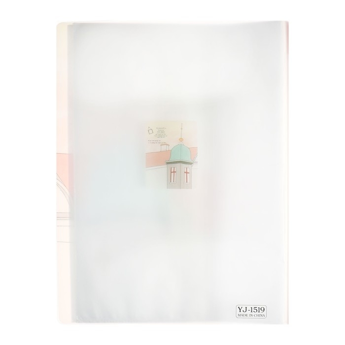 Папка формат А4, с 30 прозрачными файлами Папка формат А4, с 30 прозрачными файлами "Достопримечательность", МИКС