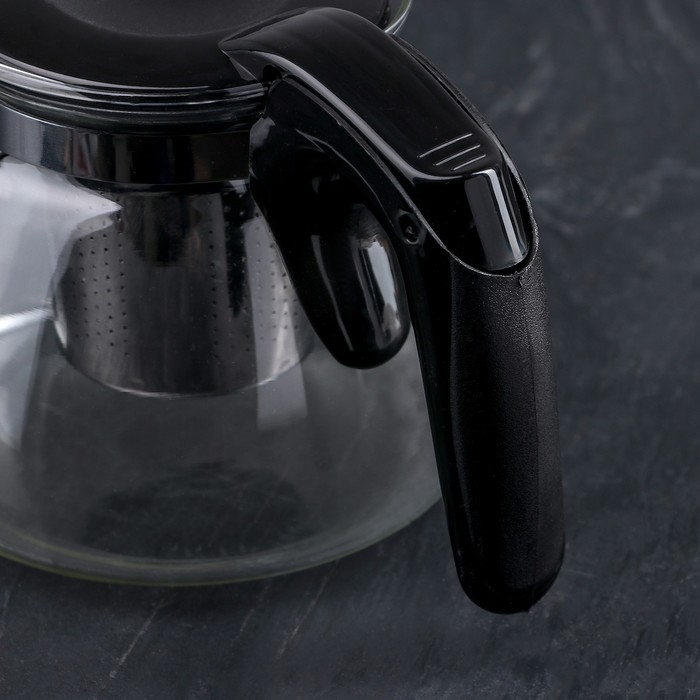 Чайник стеклянный заварочный «Джулиан», 700 мл, с металлическим ситом, цвет МИКС Чайник стеклянный заварочный «Джулиан», 700 мл, с металлическим ситом, цвет МИКС