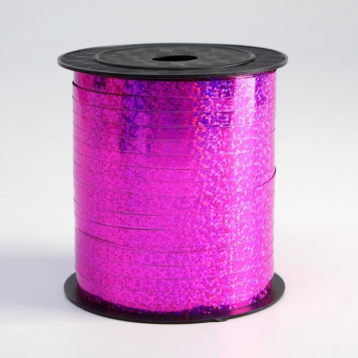 Лента упаковочная голография, фуксия, 5 мм х 225 м Лента упаковочная голография, фуксия, 5 мм х 225 м