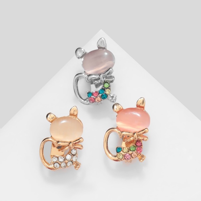 Брошь «Кошечка» ассорти, цвет МИКС (неделимая фасовка 12 шт., цена за шт.) Брошь «Кошечка» ассорти, цвет МИКС (неделимая фасовка 12 шт., цена за шт.)