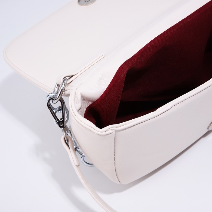 Сумка-мессенджер на магните, цвет белый Сумка-мессенджер на магните, цвет белый