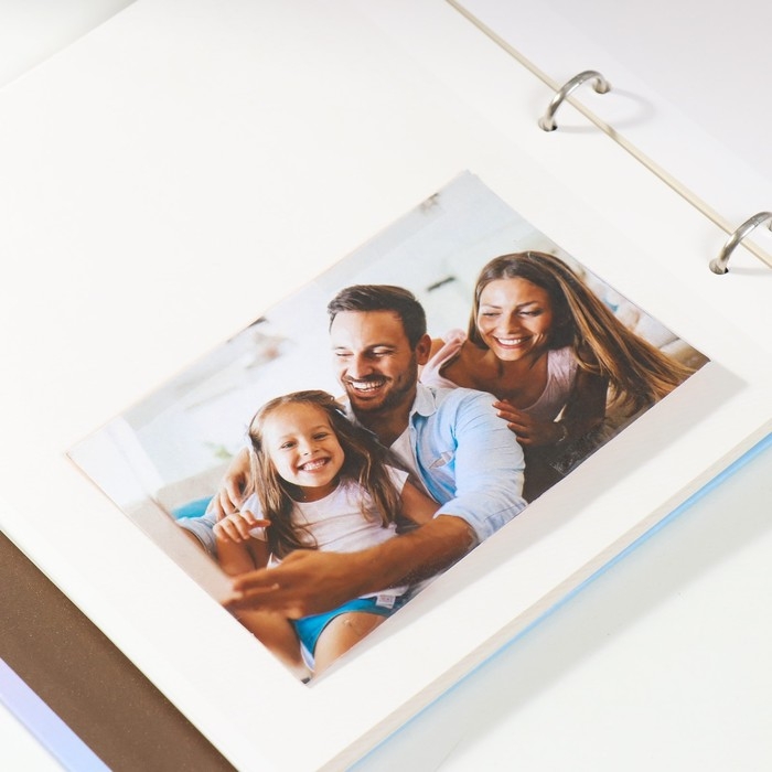 Фотоальбом на кольцах на 200 фото 6х9 см Фотоальбом на кольцах на 200 фото 6х9 см "Градиент" 3х22,7х23,5 см