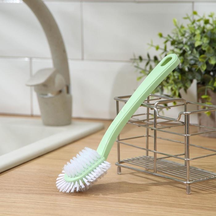 Щётка для посуды Доляна «Сфера», 23×6×4 см, цвет МИКС Щётка для посуды Доляна «Сфера», 23×6×4 см, цвет МИКС