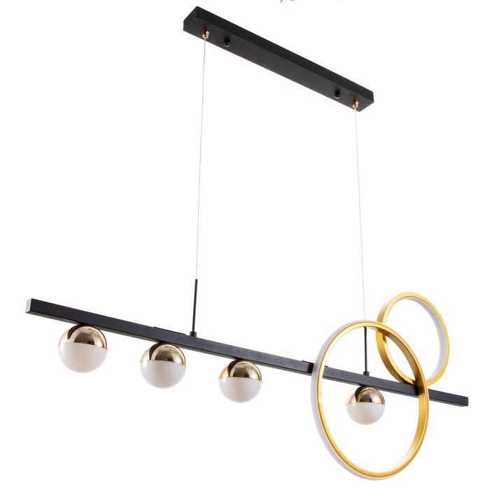 Светильник BayerLux Светильник BayerLux "Ариста" LED 48Вт 6000К черно-золотой 100х100 см