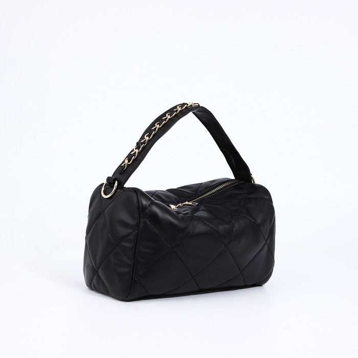 Сумка-багет на молнии, цвет чёрный Сумка-багет на молнии, цвет чёрный