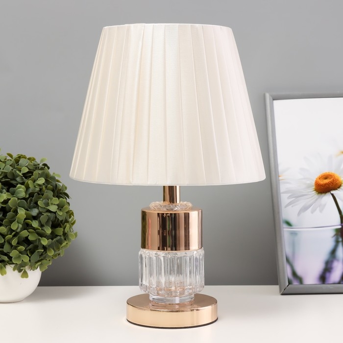 Настольная лампа с подсветкой Настольная лампа с подсветкой "Дейли" Е27 40Вт золото 24х24х38 см