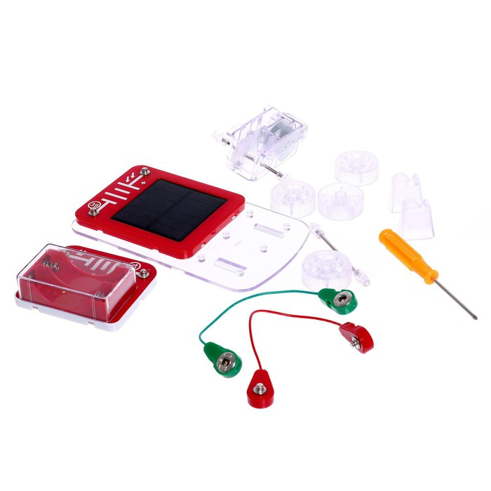 Конструктор «Солнцеход», 2 источника энергии, 16 деталей Конструктор «Солнцеход», 2 источника энергии, 16 деталей