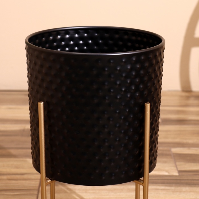 Кашпо на подставке  Кашпо на подставке "Космик" металл (набор 2 шт), диаметр 30 и 25 см