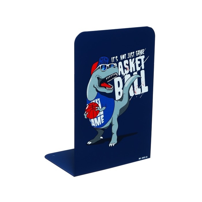 Подставки для книг Подставки для книг "Динозавр", 2 штуки, синие