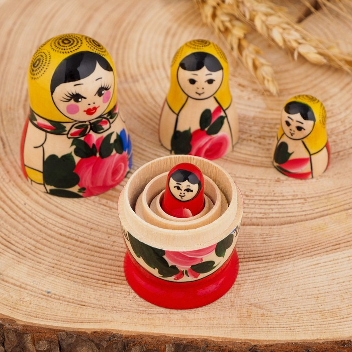 Матрешка  Матрешка "Семёновская", 4-х кукольная, высшая категория