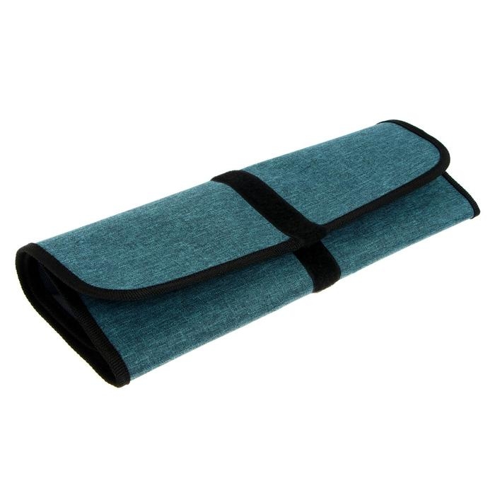 Пенал-скрутка мягкий 330 х 480 мм, на липучке, на 26 предметов, ПНШ-2 Пенал-скрутка мягкий 330 х 480 мм, на липучке, на 26 предметов, ПНШ-2 "Аквамарин"